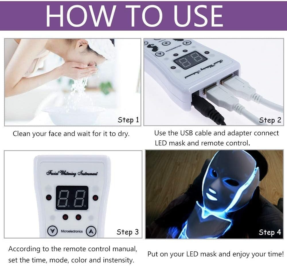 LED Photon Rejuvenation Beauty Mask